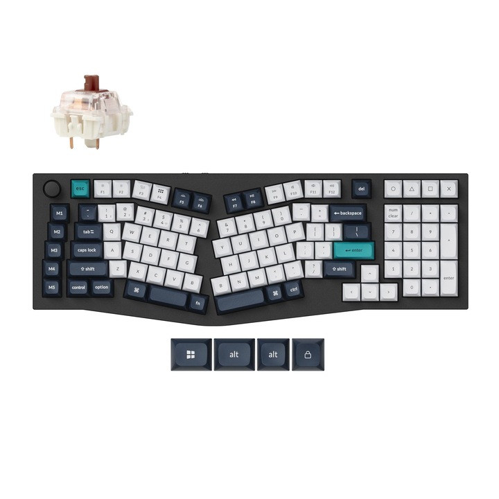 Клавиатура Механична клавиатура Keychron Q13 Max Carbon Black - Wireless, Jupiter Brown Q13M-M3