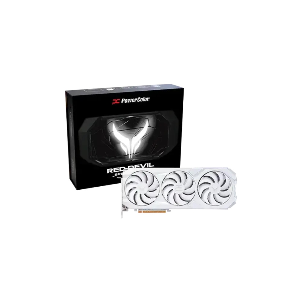 Placa video PowerColor Radeon RX 9070 XT Red Devil Spectral White