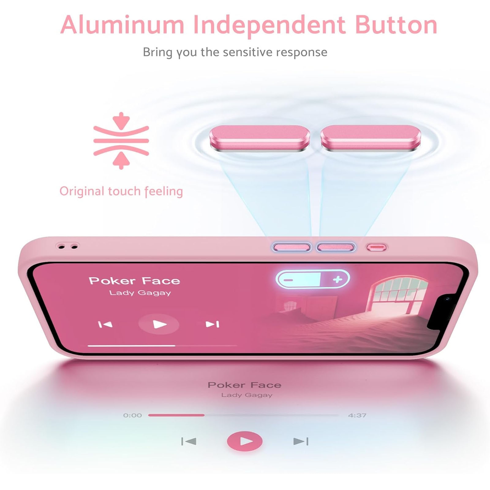 Husa telefon compatibila iPhone 16 plus, Hggzeg, Husa protectie, Rezistent la cadere, Design ultra slim, Antizgarieturi si rezistent la socuri, Moale, Protectie Camera, Decupaje Precise, Design mata, PC/TPU, Roz