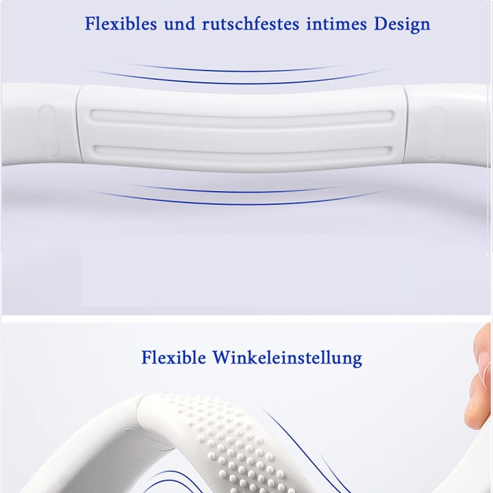 Ventilator portabil fara palete AMRINUGL, design casti, racire rapida, silentios, acumulator 3600mAh