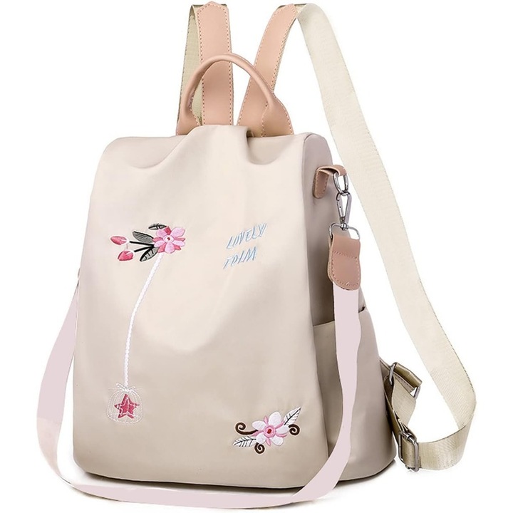 Rucsac pentru femei, Ronyes, impermeabil, 32x29x11 cm, kaki