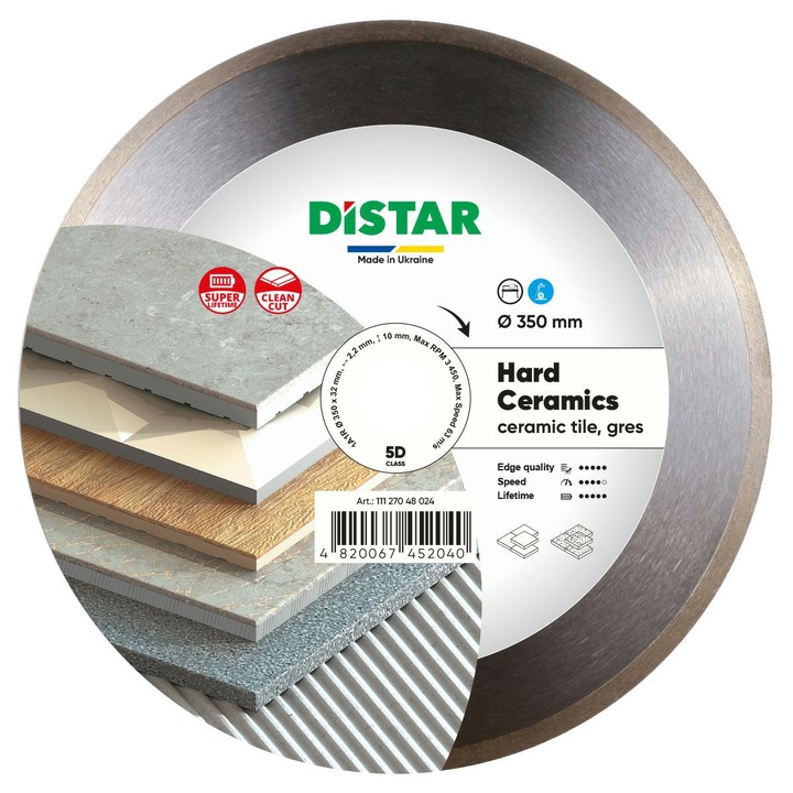 Disc diamantat Distar 350x2,2x32mm kerámiához és csempéhez
