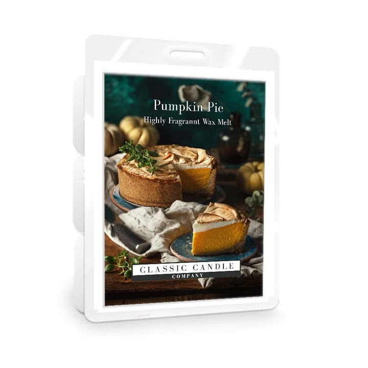 Класическа свещ с тиквен пай, вкус на тиква/ванилия/канела, 220 г