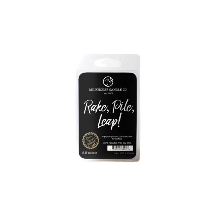 Lumanare parfumata mare Milkhouse Candle, arome de alune/iarba de jod/mere, 15x15cm