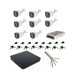 Kit Complet Sistem Profesional 8 Camere Supraveghere Exterior Full Hd 30m Ir Emag Ro