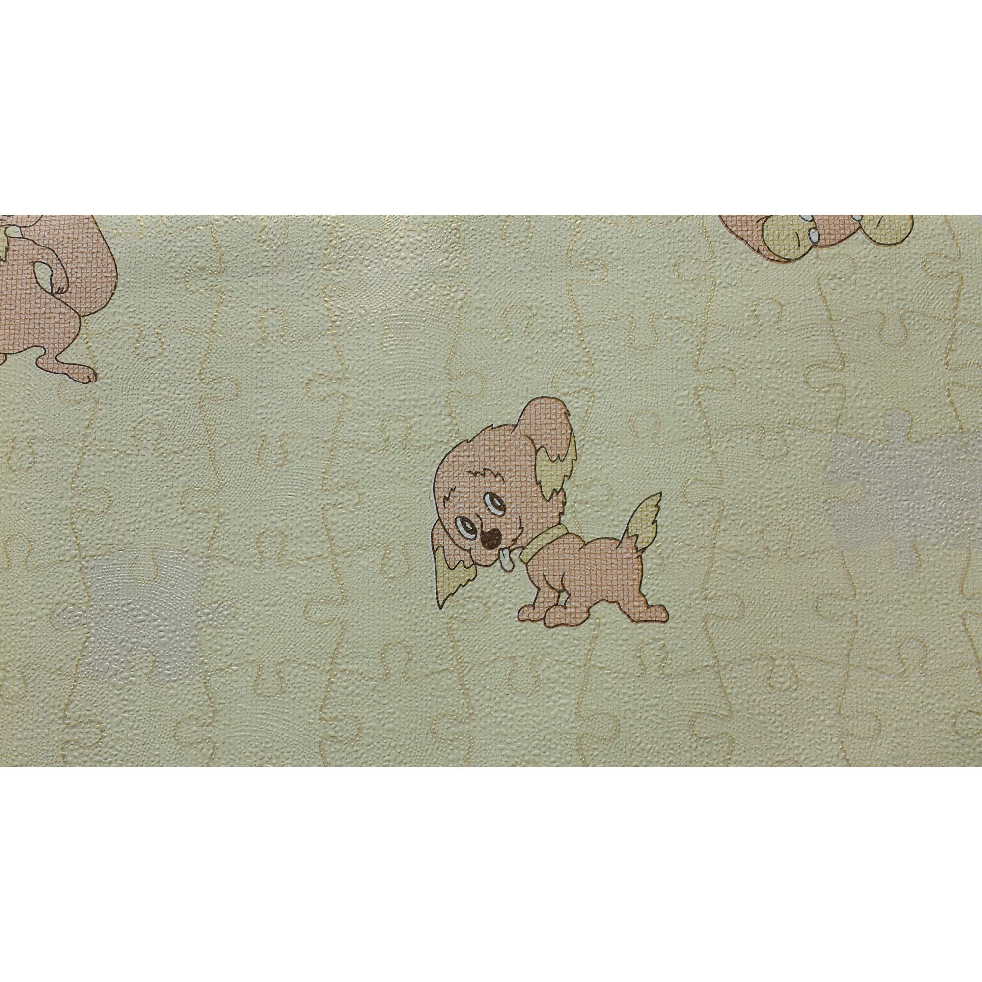 Tapet DEGRETS 515-2 hartie Puzzle galben sizes 0.53m x 10.05m = 5.3 mp