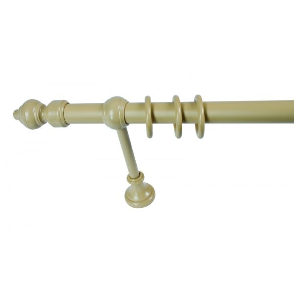 Galerie metal bej, 120cm, accesorii incluse, KIT COMPLET