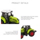 YANYXR piros farm traktor játék 24x6x6cm súrlódásos