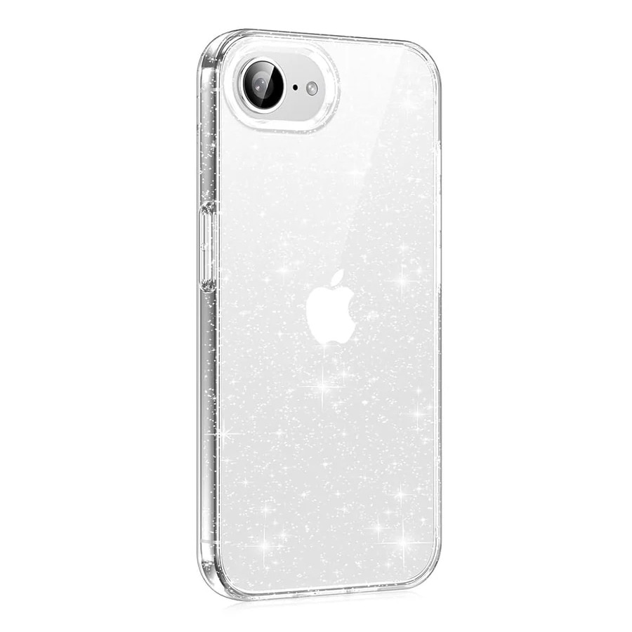 Husa de telefon Tokgalaxis compatibilă cu iPhone 17e - Carcasă transparentă cu sclipici