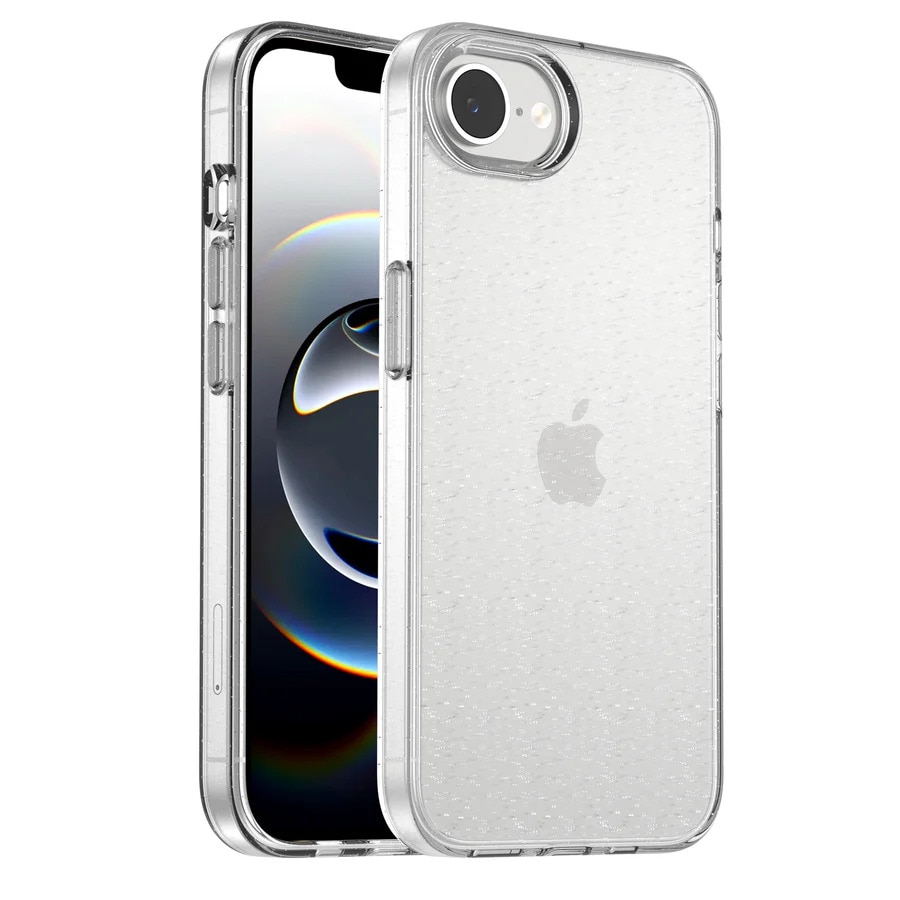 Husa de telefon Tokgalaxis compatibilă cu iPhone 17e - Carcasă transparentă cu sclipici