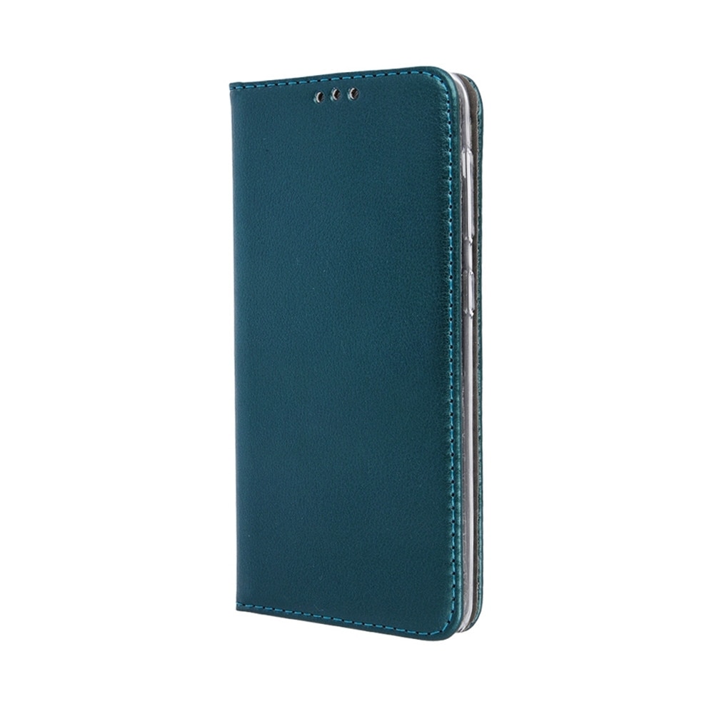 Husă de telefon compatibilă cu Honor Magic8 Lite - magnetică tip carte cu ramă din silicon verde Smart Magnetic