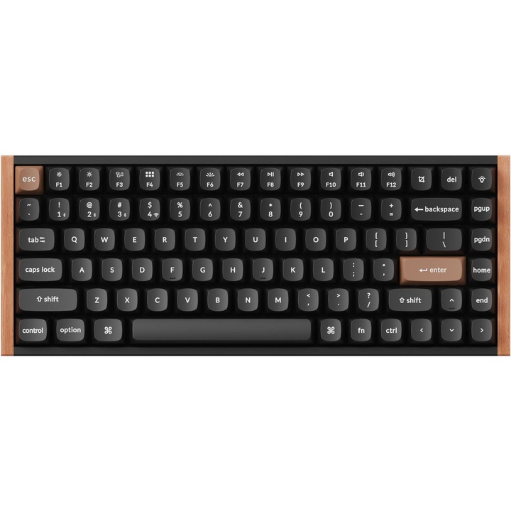 Безжична геймърска клавиатура Keychron K2 HE, Черен, Bluetooth