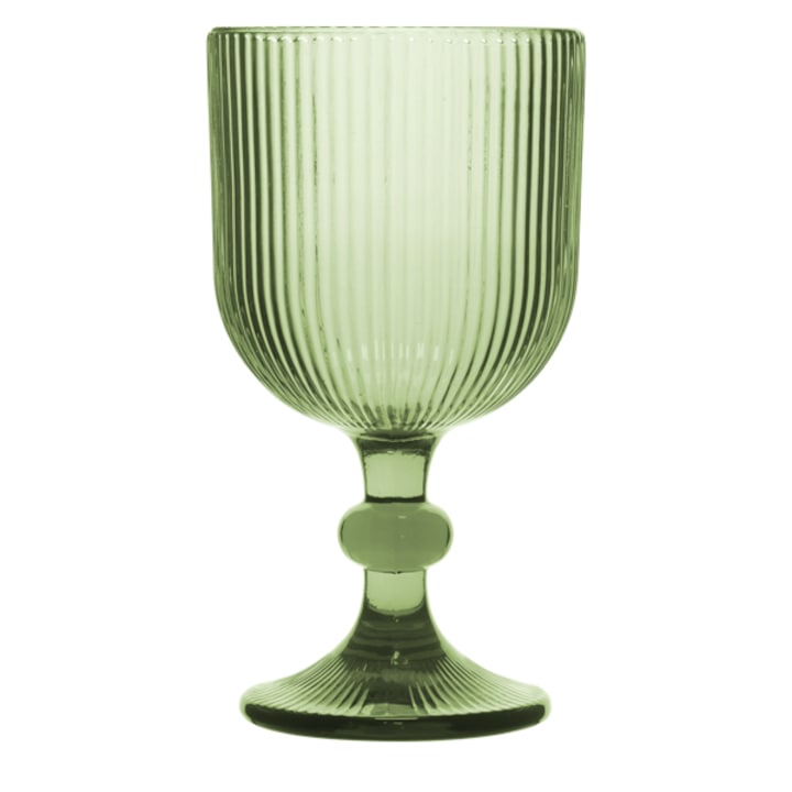 Комплект чаши HORECANO-BLOOM, 6 броя, за червено вино, 350ml, Ø9xh16.5cm, зелен
