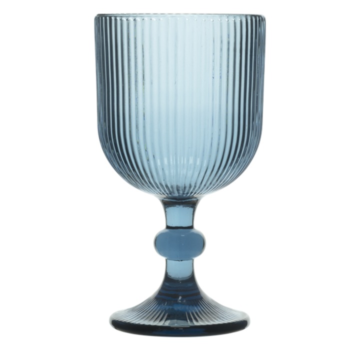 Комплект чаши HORECANO-BLOOM, 6 броя, за червено вино, 350ml, Ø9xh16.5cm, син