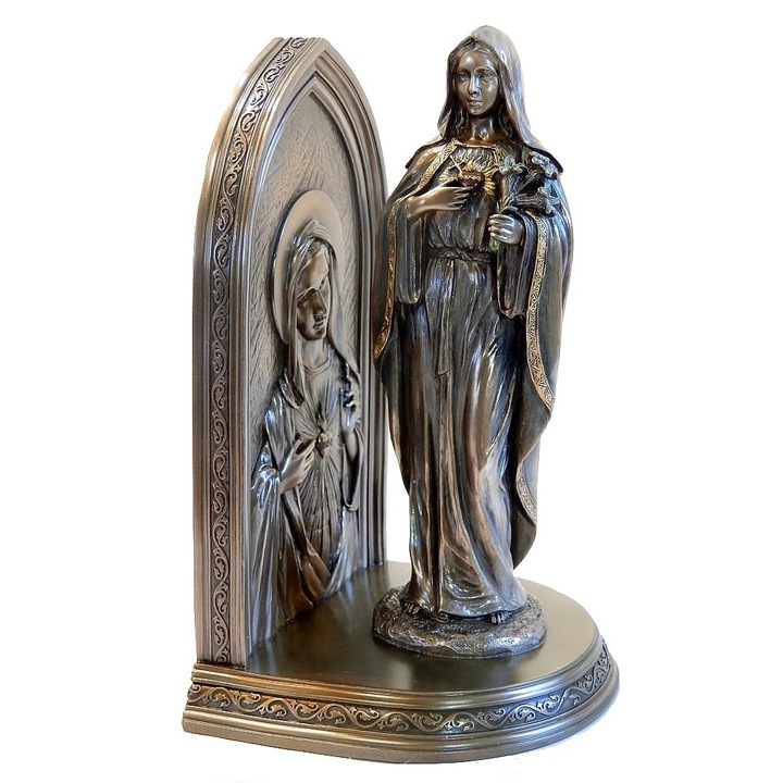 Suport de carti Inima Neprihanita a Mariei - Veronese, Simbol al credintei si al elegantei 22 cm