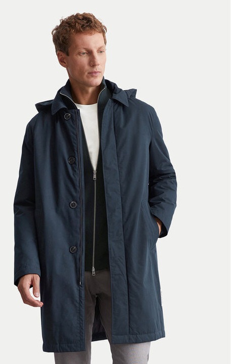 Palton barbati, Marc O Polo, 304376337, Poliester/Bumbac/Poliamida, Albastru, Albastru, S