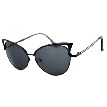 Ochelari de soare Ochi de Pisica Negru - Negru II Ochelari de soare Ochi de Pisica Negru - Negru II