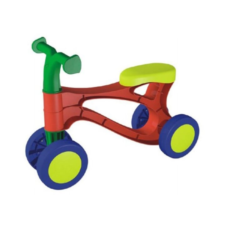 Bicicleta pentru copii, fara pedale, din plastic, Multicolora