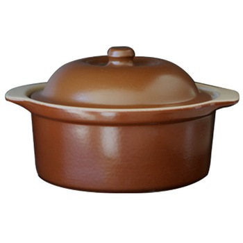 Oala ceramica cu capac CERUTIL 3l 21x8,5cm tabaco Oala ceramica cu capac CERUTIL 3l 21x8,5cm tabaco