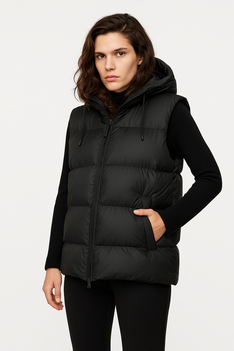 Uniszex mellény, Rains, 304182167, Poliészter, S, Fekete