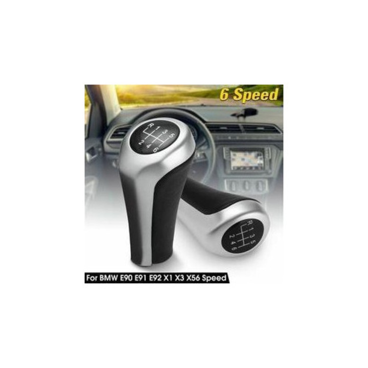 Kiváló minőségű sebességváltó gomb, hőálló kézi váltókar gomb különböző BMW modellekhez, beleértve az E46, E63, E90, E91, E92, X1, X3, X5 típusokat