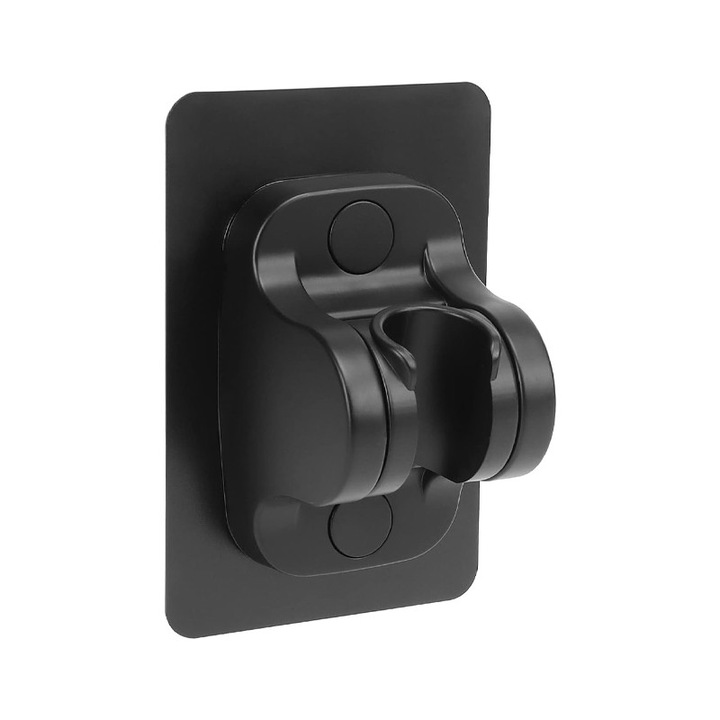 Suport ajustabil pentru dus, negru, aluminiu, 4.7x3.15x2.17 inch, capacitate 80kg