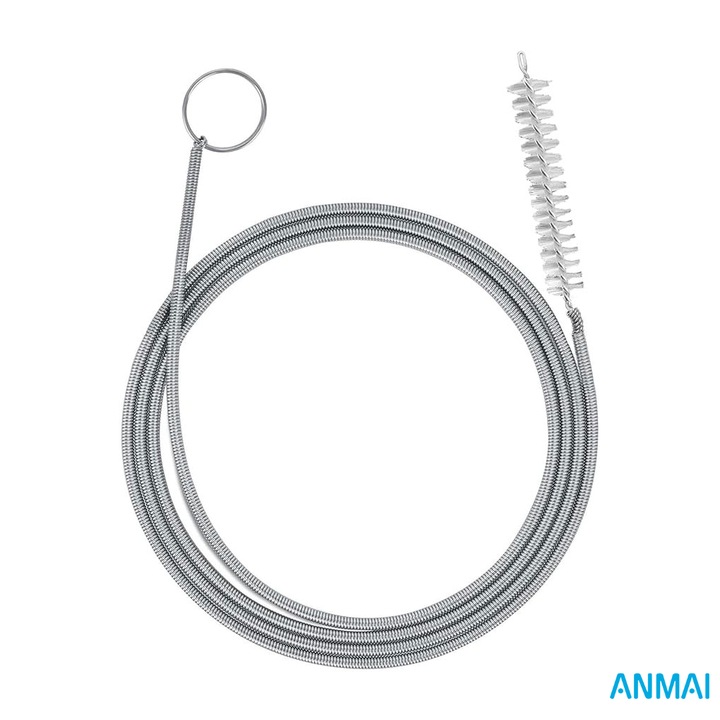 Perie de curatare, Anmai, Flexibila pentru furtune auto, scurgere, trapa, rezervor, Otel inoxidabil, 150 cm