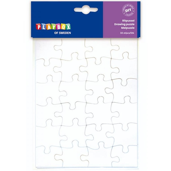 Playbox 1915843 PlayBox: Üres puzzle szett 20, 5x14, 5cm 16 db-os