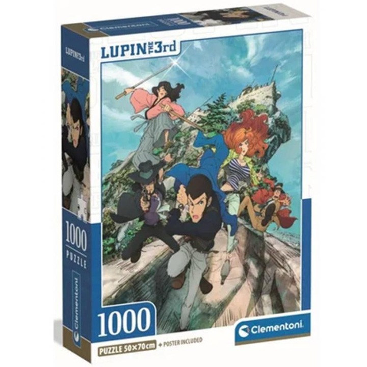 Пъзел Clementoni 5370689 Lupin the 3rd, 1000 части