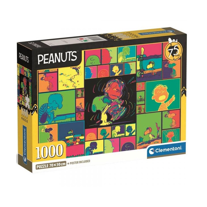 Clementoni 5370696 Peanuts 75 Years 1000 darabos puzzle - Clementoni