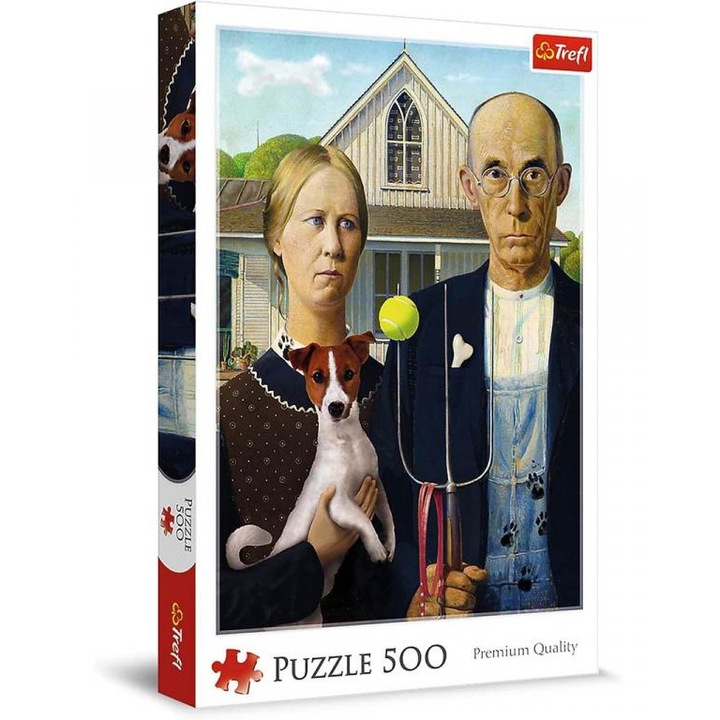 American Gothic Kutya kiadás 500db-os puzzle - Trefl (37526)