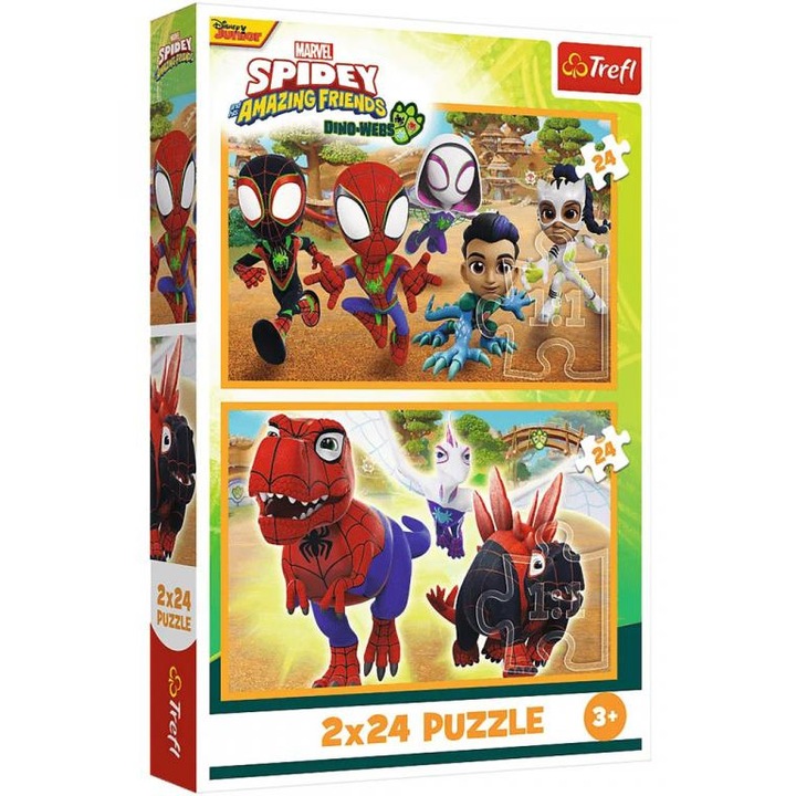 Trefl 2 x 24 db-os puzzle - Spidey és barátai (34432)