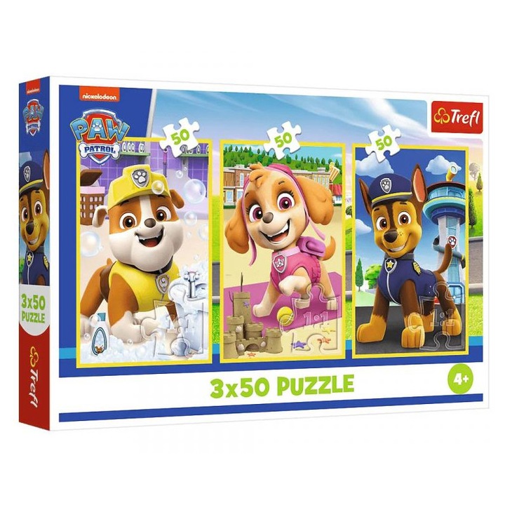 Trefl 3 x 50 db-os puzzle - Mancs őrjárat (34878)