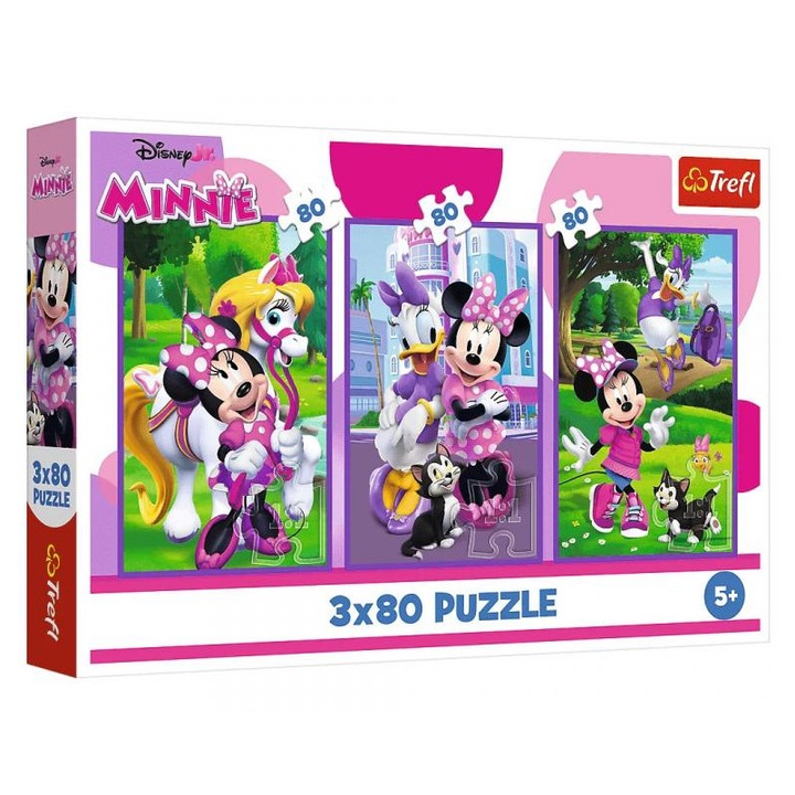 Пъзел Trefl 1348897 Disney: Мини Маус и приятели 3x80 части