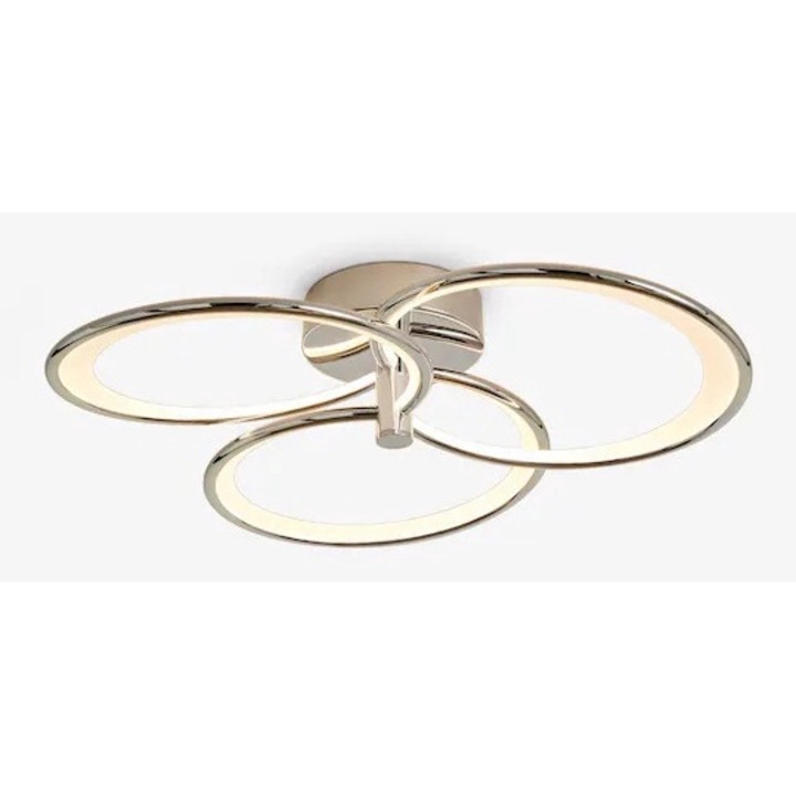 Lustra SUEVA® LED Culoare Sampanie Argintie cu Telecomanda wifi 2.4G umina/rece/calda/neutra intensitate reglabila