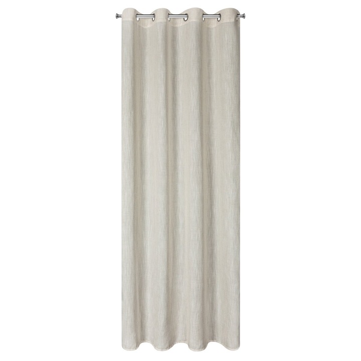 Draperie LATIKA 140 x 250 cm inele Eurofirany crem