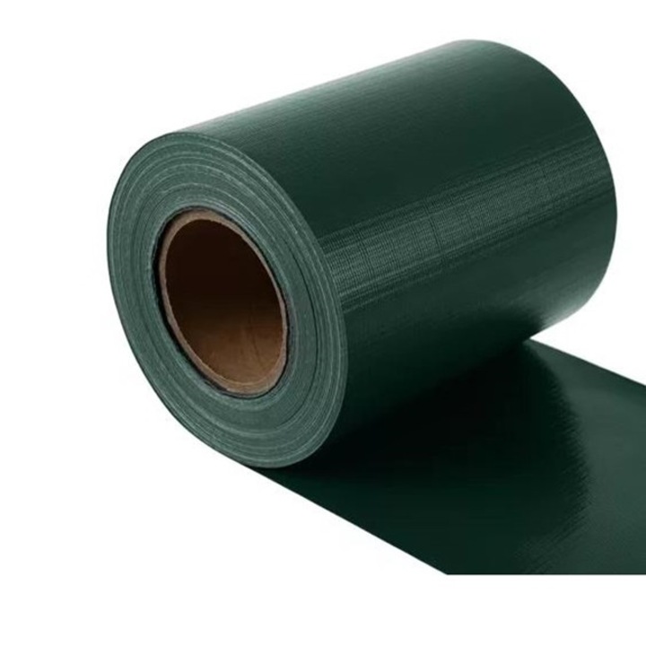 Banda de gard pentru gradina cu 25 cleme de fixare tip plasa CLASStitude, dimensiune 19 x 3500 cm, greutate material 450 g/m2, din PVC, rezistenta la radiatia solara UV, Verde