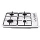 Plita incorporabila Kumtel KO-410BFA.K, gaz, 4 arzatoare, Aprindere electrica, 60 cm, Alba