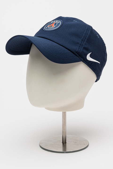 Nike, Регулируема бейзболна шапка с бродирано лого, Червен/Тъмносин