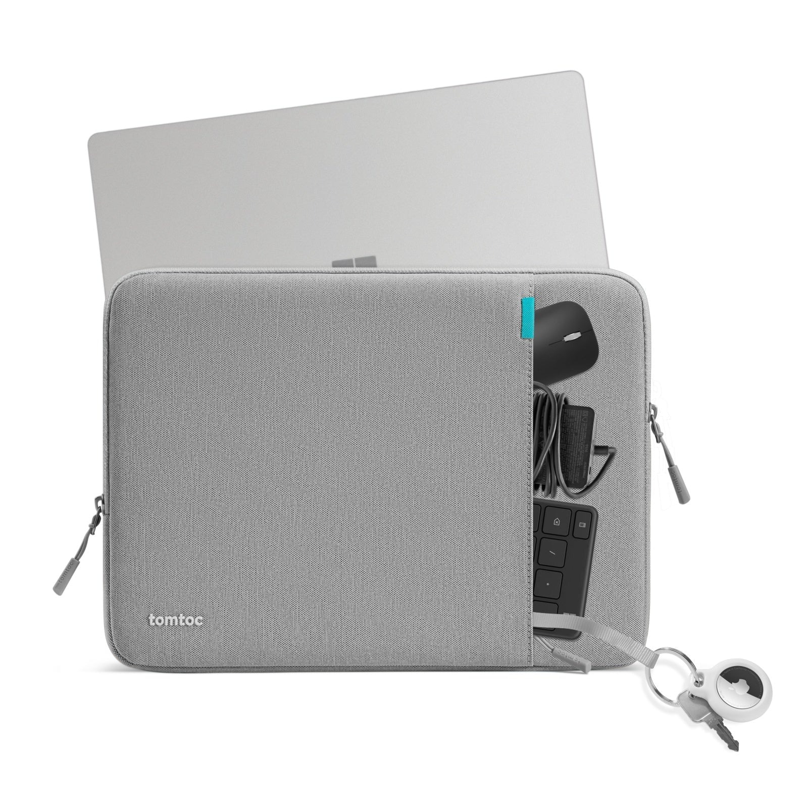 Husa Tomtoc Defender-A13 Sleeve Pentru Laptop / Macbook Pro / Air, 16 inch, Gri