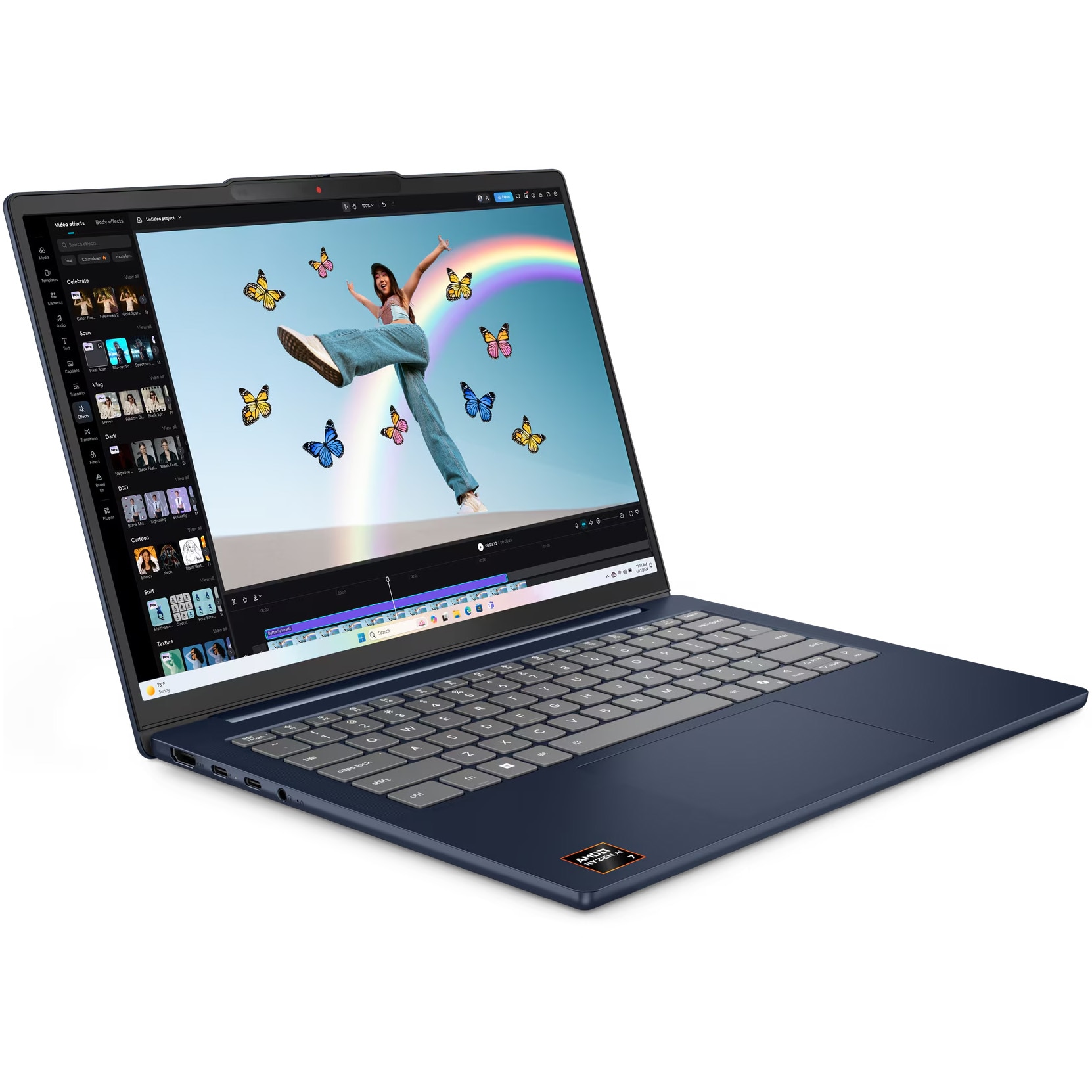 Laptop Lenovo IdeaPad Slim 5 14AKP10 cu procesor AMD Ryzen™ AI 7