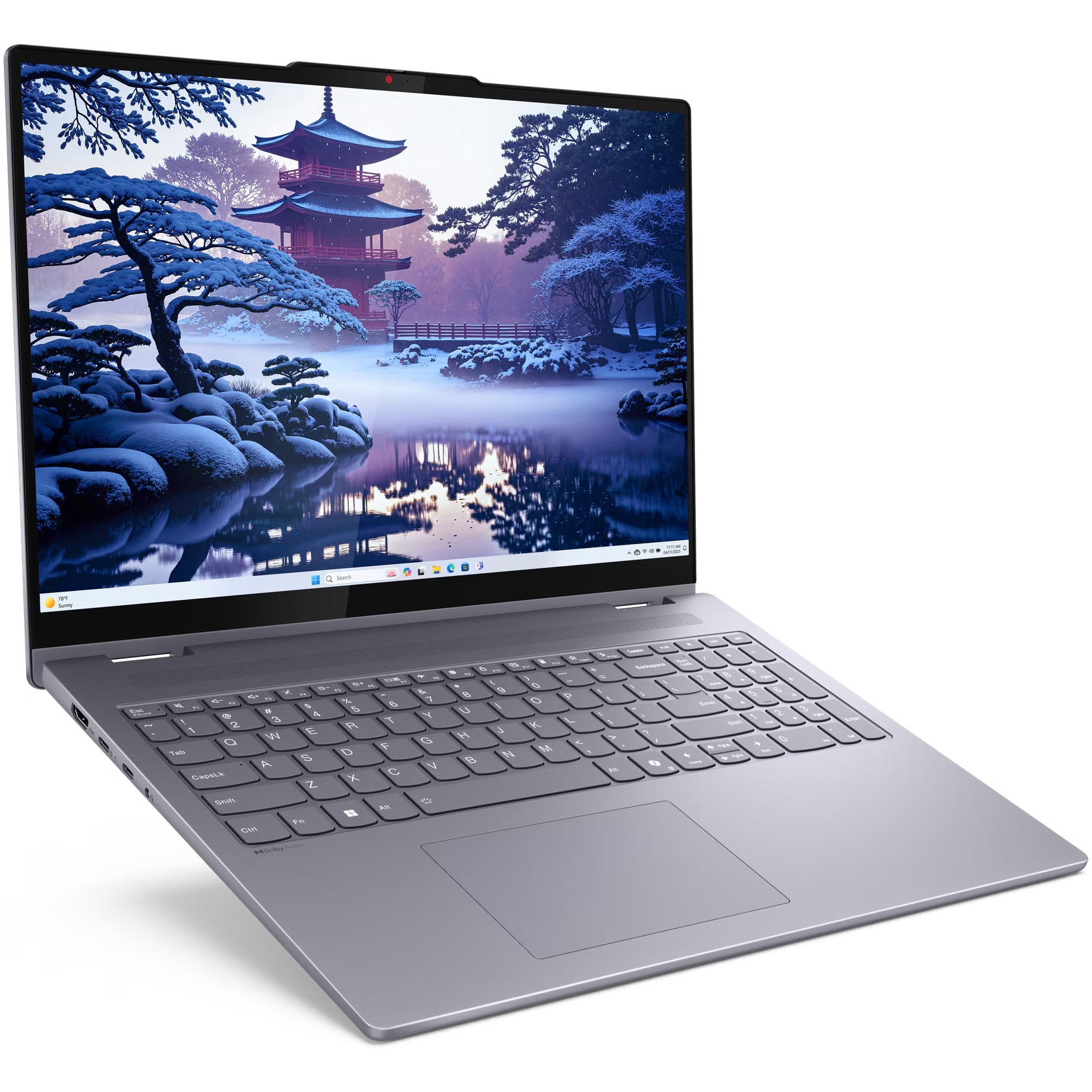 Laptop Lenovo IdeaPad 5 2-in-1 16IAL10 cu procesor Intel® Core™ Ultra 7 255H pana la 5.1GHz, 16" WUXGA, IPS, Touch, 16GB LPDDR5x RAM, 1TB SSD, Intel® Arc™ 140T, Windows® 11 Home, Luna Grey
