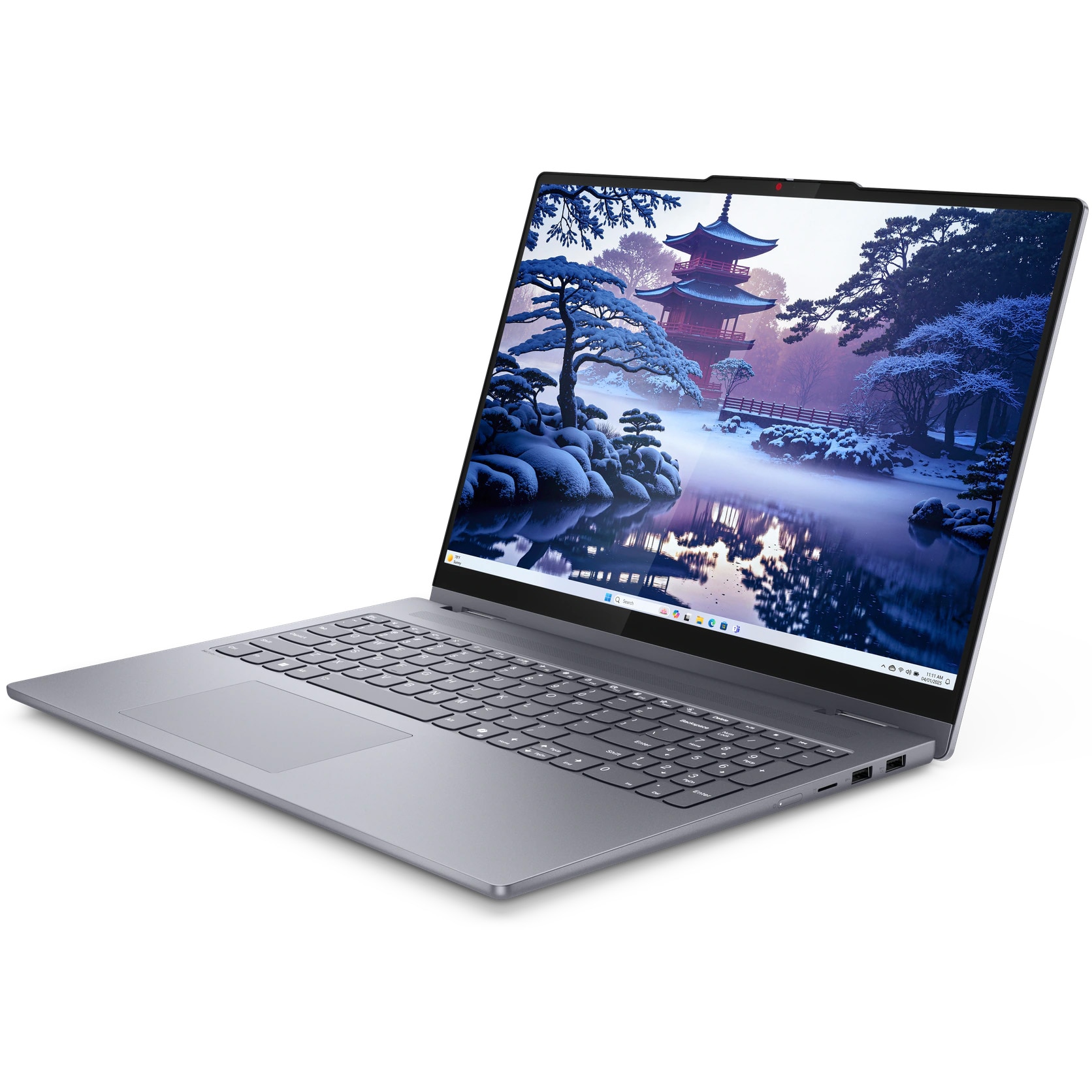 Laptop Lenovo IdeaPad 5 2-in-1 16IAL10 cu procesor Intel® Core™ Ultra 7 255H pana la 5.1GHz, 16" WUXGA, IPS, Touch, 16GB LPDDR5x RAM, 1TB SSD, Intel® Arc™ 140T, Windows® 11 Home, Luna Grey