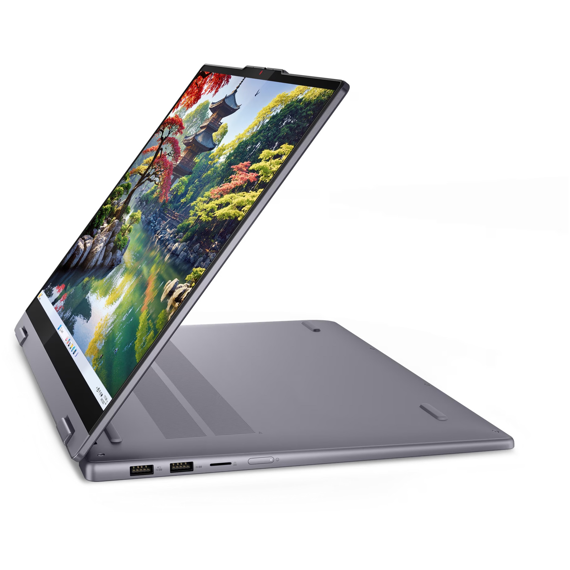 Laptop Lenovo IdeaPad 5 2-in-1 16IAL10 cu procesor Intel® Core™ Ultra 7 255H pana la 5.1GHz, 16" WUXGA, IPS, Touch, 16GB LPDDR5x RAM, 1TB SSD, Intel® Arc™ 140T, Windows® 11 Home, Luna Grey