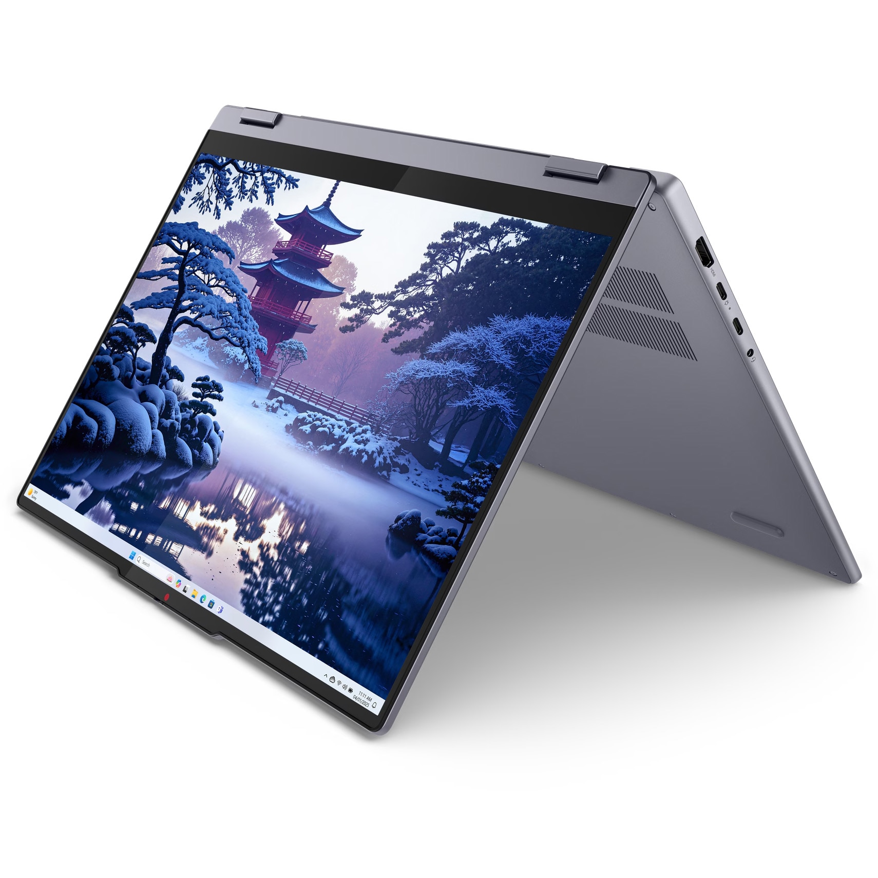 Laptop Lenovo IdeaPad 5 2-in-1 16IAL10 cu procesor Intel® Core™ Ultra 7 255H pana la 5.1GHz, 16" WUXGA, IPS, Touch, 16GB LPDDR5x RAM, 1TB SSD, Intel® Arc™ 140T, Windows® 11 Home, Luna Grey