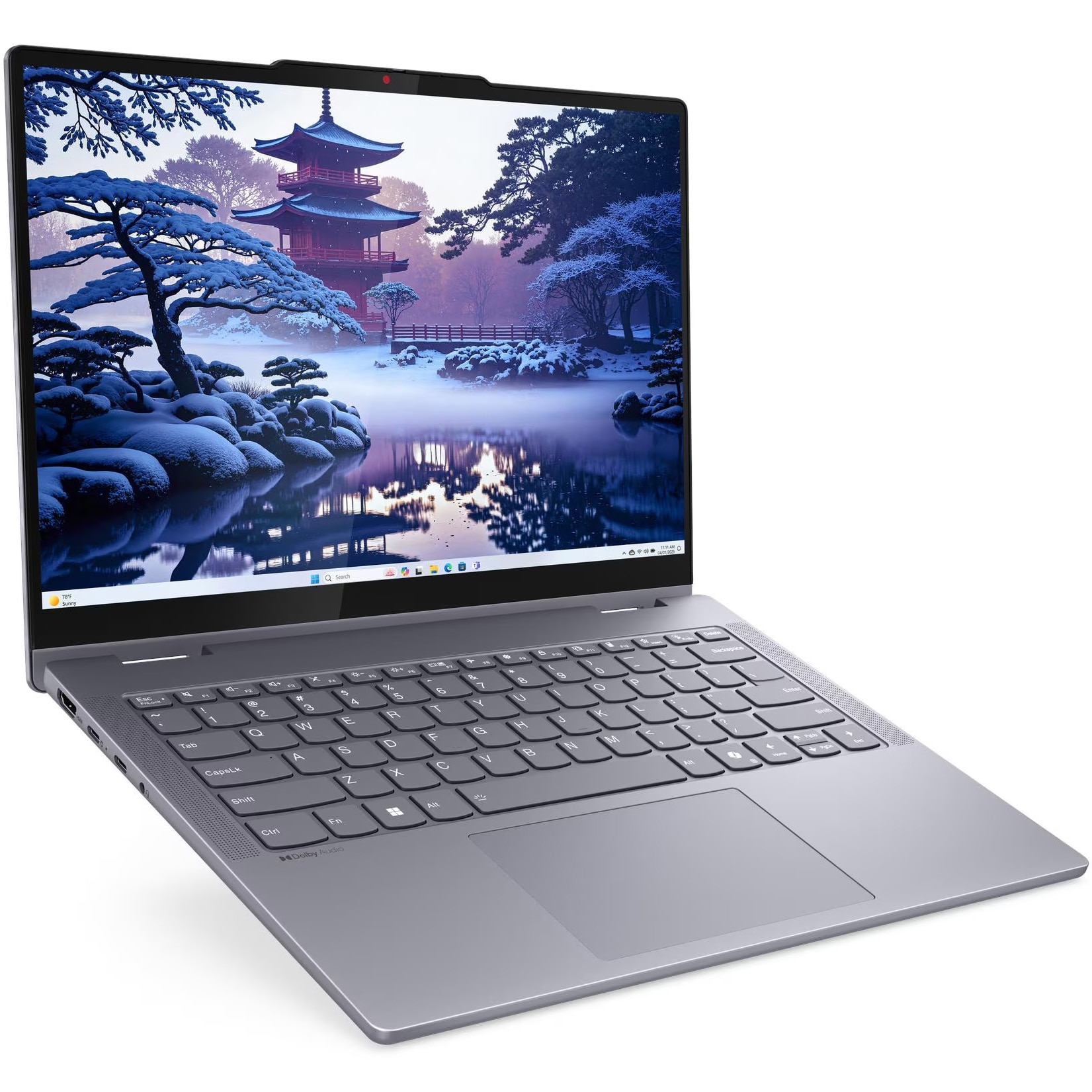 Laptop Lenovo IdeaPad 5 2-in-1 14IAL10 cu procesor Intel® Core™ Ultra 5 225H pana la 4.9GHz, 14'', WUXGA, OLED, Touch, 16GB LPDDR5x RAM, 1TB SSD, Intel® Arc™ 130T, No OS, Luna Grey