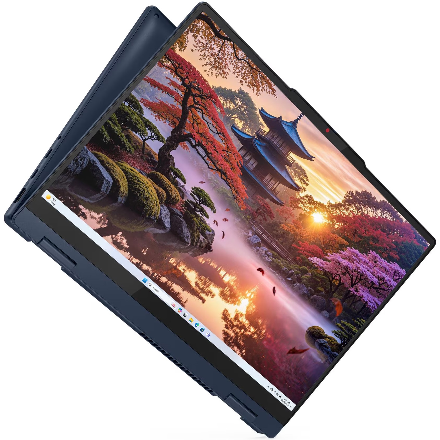 Laptop Lenovo IdeaPad 5 2-in-1 14AKP10 cu procesor AMD Ryzen™ AI 5 340 pana la 4.8GHz, 14" WUXGA, OLED, Touch, 16GB LPDDR5x RAM, 1TB SSD, AMD Radeon™ 840M Graphics, No OS, Cosmic Blue