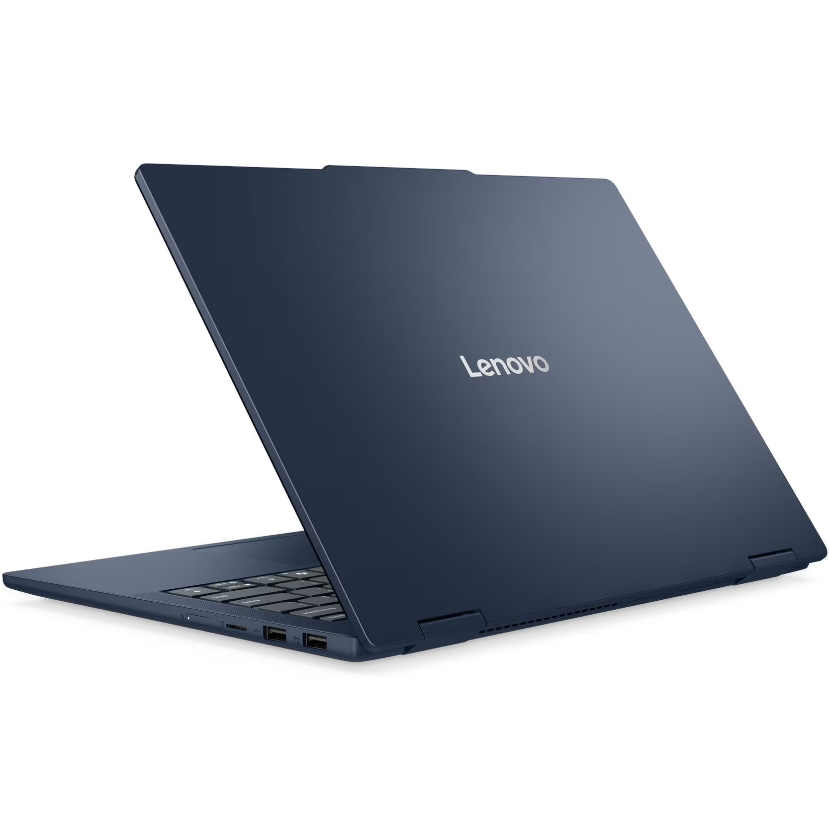 Laptop Lenovo IdeaPad 5 2-in-1 14AKP10 cu procesor AMD Ryzen™ AI 5 340 pana la 4.8GHz, 14" WUXGA, OLED, Touch, 16GB LPDDR5x RAM, 1TB SSD, AMD Radeon™ 840M Graphics, No OS, Cosmic Blue