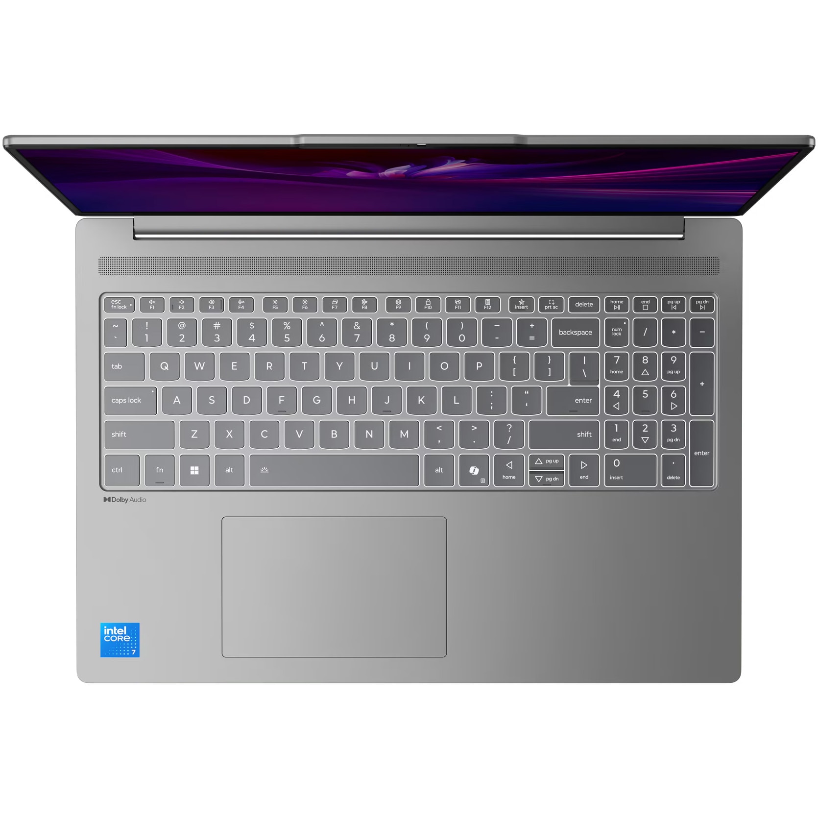 Laptop Lenovo IdeaPad Slim 5 16IRH10R cu procesor Intel® Core™ 7 240H pana la 5.2GHz, 16" 2.8K, OLED, 120Hz, 32GB DDR5 RAM, 1TB SSD, Intel® Graphics, No OS, Luna Grey