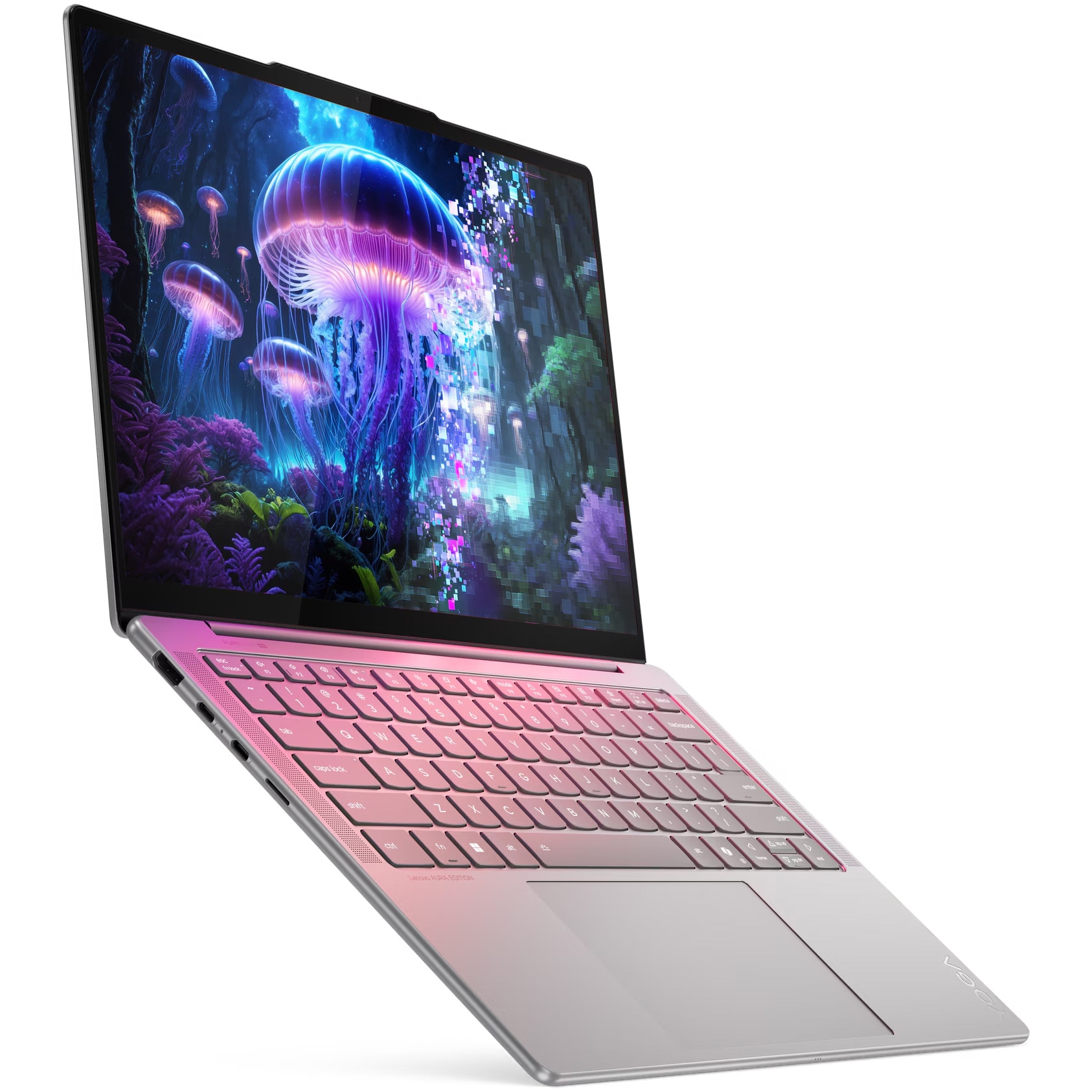 Laptop Lenovo Yoga Slim 7 14ILL10 cu procesor Intel® Core™ Ultra 5 226V pana la 4.5GHz, 14" WUXGA, OLED, 16GB LPDDR5x RAM, 512GB SSD, Intel® Arc™ Graphics, Windows® 11 Home, Luna Grey, 3y on-site Premium Care